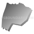 Washington township, Greene County, Pennsylvania (Gray Gradient Fill with Shadow)