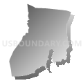 Jackson township, York County, Pennsylvania (Gray Gradient Fill with Shadow)