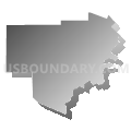 Decatur township, Clearfield County, Pennsylvania (Gray Gradient Fill with Shadow)