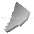 Broad Top township, Bedford County, Pennsylvania (Gray Gradient Fill with Shadow)