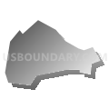 Windsor borough, York County, Pennsylvania (Gray Gradient Fill with Shadow)