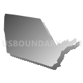 Middle Smithfield township, Monroe County, Pennsylvania (Gray Gradient Fill with Shadow)
