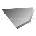 Tunkhannock township, Monroe County, Pennsylvania (Gray Gradient Fill with Shadow)