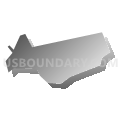 Big Run borough, Jefferson County, Pennsylvania (Gray Gradient Fill with Shadow)