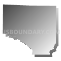Eldred township, Jefferson County, Pennsylvania (Gray Gradient Fill with Shadow)
