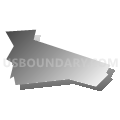 Laceyville borough, Wyoming County, Pennsylvania (Gray Gradient Fill with Shadow)