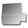 Liberty borough, Tioga County, Pennsylvania (Gray Gradient Fill with Shadow)
