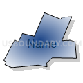 Tunkhannock borough, Wyoming County, Pennsylvania (Radial Fill with Shadow)