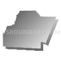 Washington township, Jefferson County, Pennsylvania (Gray Gradient Fill with Shadow)