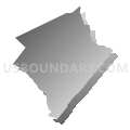 Nockamixon township, Bucks County, Pennsylvania (Gray Gradient Fill with Shadow)