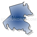 Bern township, Berks County, Pennsylvania (Radial Fill with Shadow)