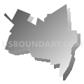 Mohnton borough, Berks County, Pennsylvania (Gray Gradient Fill with Shadow)