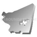 Muhlenberg township, Berks County, Pennsylvania (Gray Gradient Fill with Shadow)
