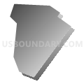Robesonia borough, Berks County, Pennsylvania (Gray Gradient Fill with Shadow)