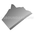 Union township, Berks County, Pennsylvania (Gray Gradient Fill with Shadow)