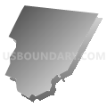 Elkland township, Sullivan County, Pennsylvania (Gray Gradient Fill with Shadow)