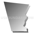 Fox township, Sullivan County, Pennsylvania (Gray Gradient Fill with Shadow)