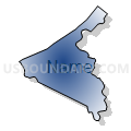 Union township, Lebanon County, Pennsylvania (Radial Fill with Shadow)