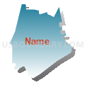 Deemston borough, Washington County, Pennsylvania (Blue Gradient Fill with Shadow)