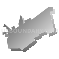 Duncansville borough, Blair County, Pennsylvania (Gray Gradient Fill with Shadow)