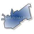 Duncansville borough, Blair County, Pennsylvania (Radial Fill with Shadow)