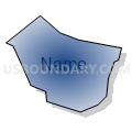 New Eagle borough, Washington County, Pennsylvania (Radial Fill with Shadow)