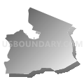 South Franklin township, Washington County, Pennsylvania (Gray Gradient Fill with Shadow)