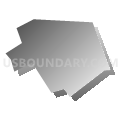 Alburtis borough, Lehigh County, Pennsylvania (Gray Gradient Fill with Shadow)