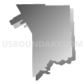 Economy borough, Beaver County, Pennsylvania (Gray Gradient Fill with Shadow)
