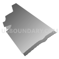 Brown township, Mifflin County, Pennsylvania (Gray Gradient Fill with Shadow)