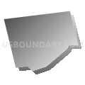 Burlington borough, Bradford County, Pennsylvania (Gray Gradient Fill with Shadow)