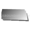 South Waverly borough, Bradford County, Pennsylvania (Gray Gradient Fill with Shadow)