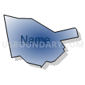 Cleona borough, Lebanon County, Pennsylvania (Radial Fill with Shadow)
