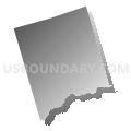 Conewago township, Dauphin County, Pennsylvania (Gray Gradient Fill with Shadow)