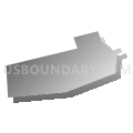 Elizabethville borough, Dauphin County, Pennsylvania (Gray Gradient Fill with Shadow)