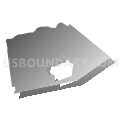 Lykens township, Dauphin County, Pennsylvania (Gray Gradient Fill with Shadow)