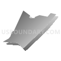 Avoca borough, Luzerne County, Pennsylvania (Gray Gradient Fill with Shadow)