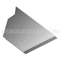 Ashley borough, Luzerne County, Pennsylvania (Gray Gradient Fill with Shadow)