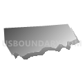 Jordan township, Northumberland County, Pennsylvania (Gray Gradient Fill with Shadow)