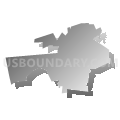 Carlisle borough, Cumberland County, Pennsylvania (Gray Gradient Fill with Shadow)