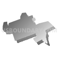 Mechanicsburg borough, Cumberland County, Pennsylvania (Gray Gradient Fill with Shadow)