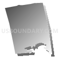 North Middleton township, Cumberland County, Pennsylvania (Gray Gradient Fill with Shadow)