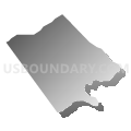Upper Mifflin township, Cumberland County, Pennsylvania (Gray Gradient Fill with Shadow)