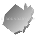 Jenkintown borough, Montgomery County, Pennsylvania (Gray Gradient Fill with Shadow)