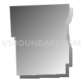 White Haven borough, Luzerne County, Pennsylvania (Gray Gradient Fill with Shadow)