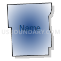 White Haven borough, Luzerne County, Pennsylvania (Radial Fill with Shadow)