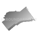 Plymouth borough, Luzerne County, Pennsylvania (Gray Gradient Fill with Shadow)