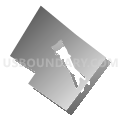 Upper Hanover township, Montgomery County, Pennsylvania (Gray Gradient Fill with Shadow)
