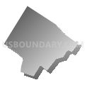 Upper Pottsgrove township, Montgomery County, Pennsylvania (Gray Gradient Fill with Shadow)