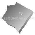 Brothersvalley township, Somerset County, Pennsylvania (Gray Gradient Fill with Shadow)